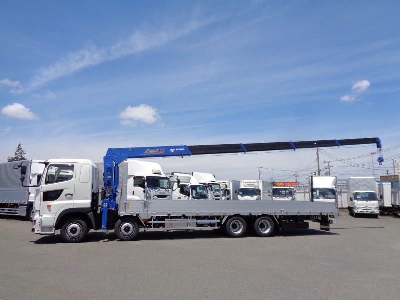 日野 大型トラック タダノ5段クレーンエアサスラジコン付(12.8ｔ)8.8m 画像